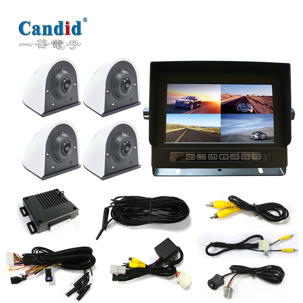 Sistema de monitoramento de visão 360º para caminhão