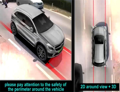 Veículo de passageiros com sistema AVM 360 AHD