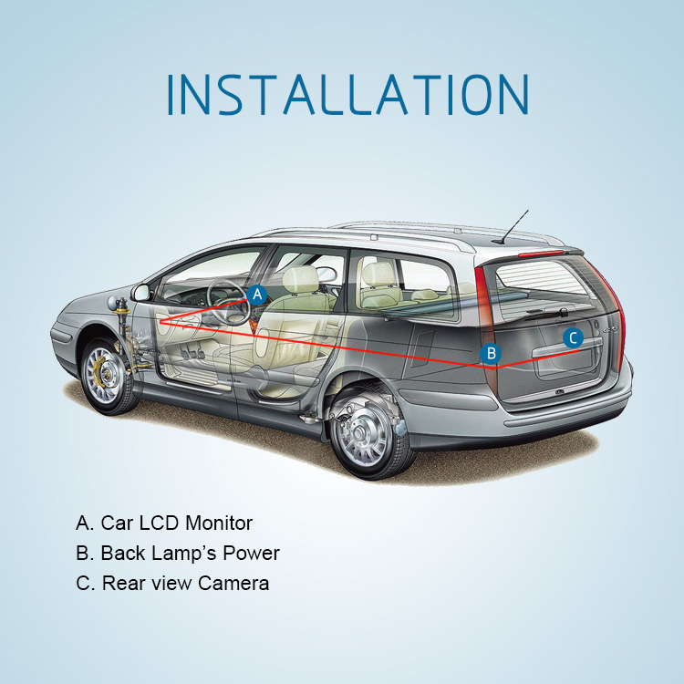 Câmera personalizada para maçaneta de porta-malas de veículo Candid/OEM para Mercedes-Benz CA-709