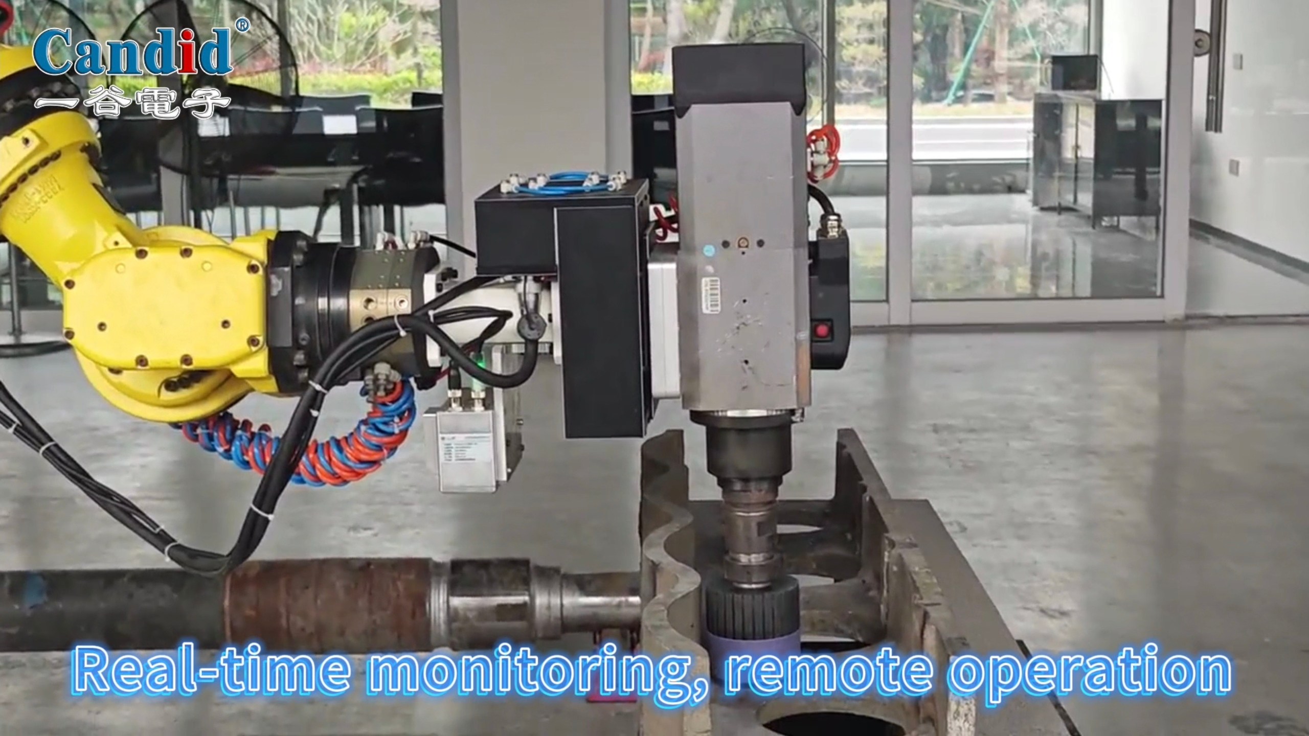 Câmera 3D de robô inteligente sincero