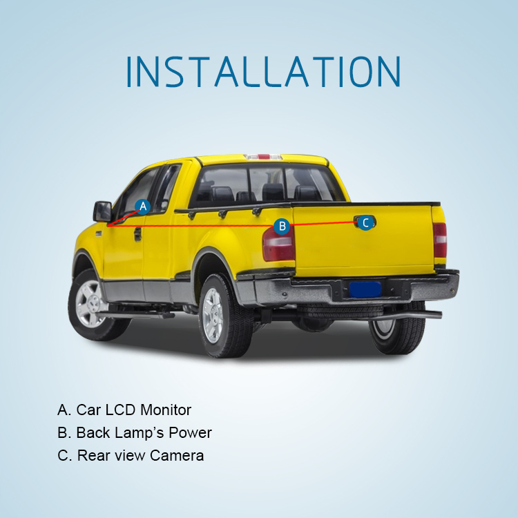 Câmeras de captação de porta traseira para Toyota Tundra T-098