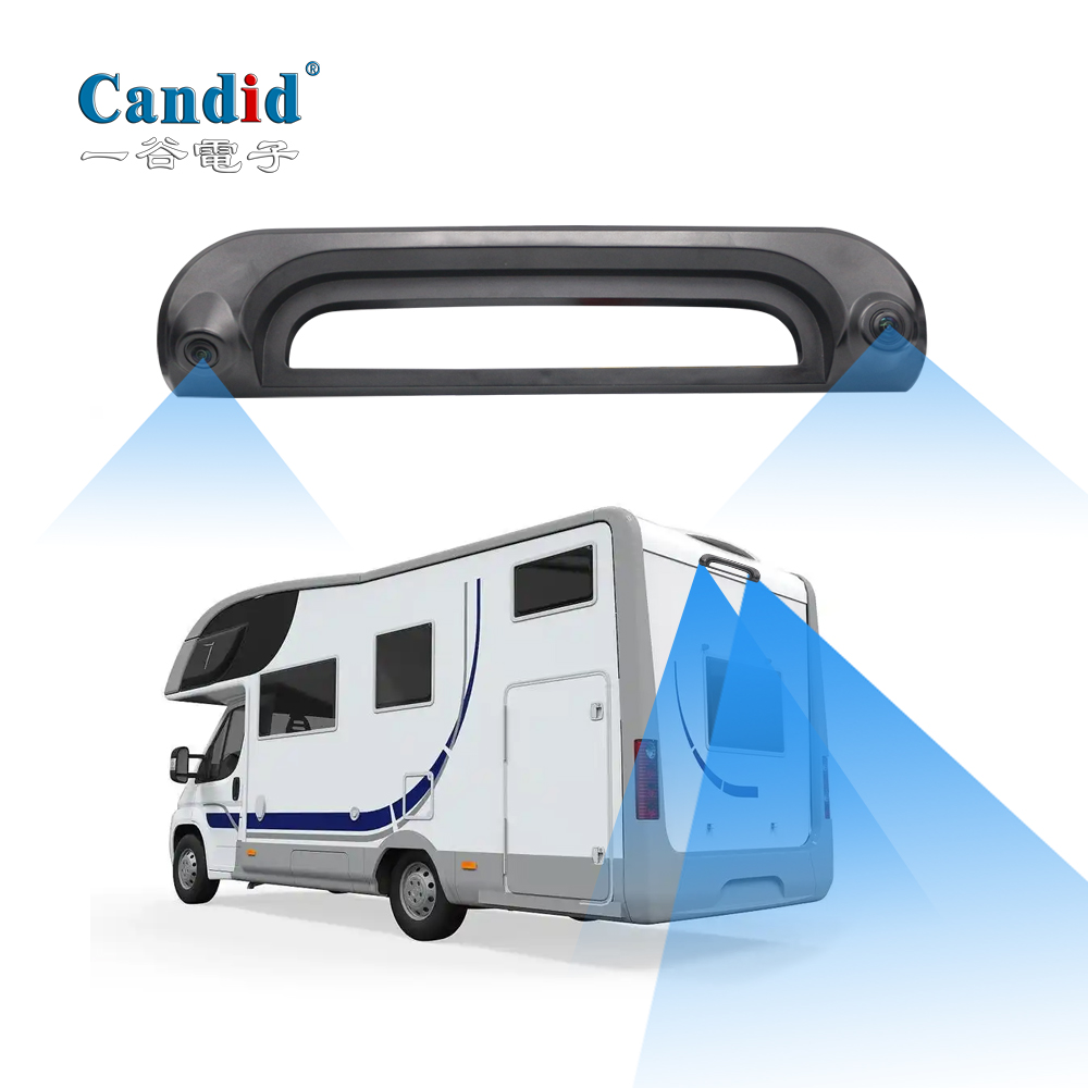 Luz de freio retrovisor RV com câmera de lente dupla T-171 para Fiat Ducato