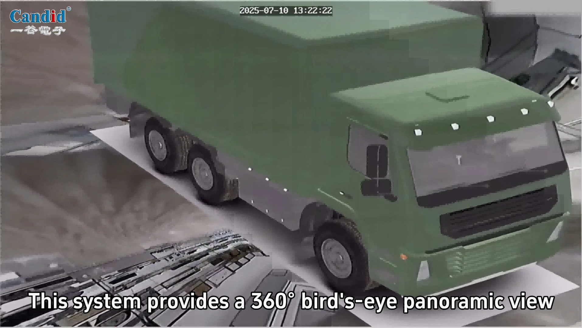 Sistema de visão surround 360° para caminhões